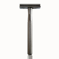 HKM-153491 Stainless Steel Double-Sided Razor with Diamond Pattern Design