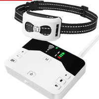 HKM-1536189 Wireless Outdoor Dog Collar with Electronic Pet Fence & Bark Stopper - Adjustable Plastic Design