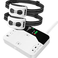 HKM-1536189 Wireless Outdoor Dog Collar with Electronic Pet Fence & Bark Stopper - Adjustable Plastic Design