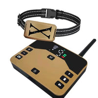 HKM-1536189 Wireless Outdoor Dog Collar with Electronic Pet Fence & Bark Stopper - Adjustable Plastic Design