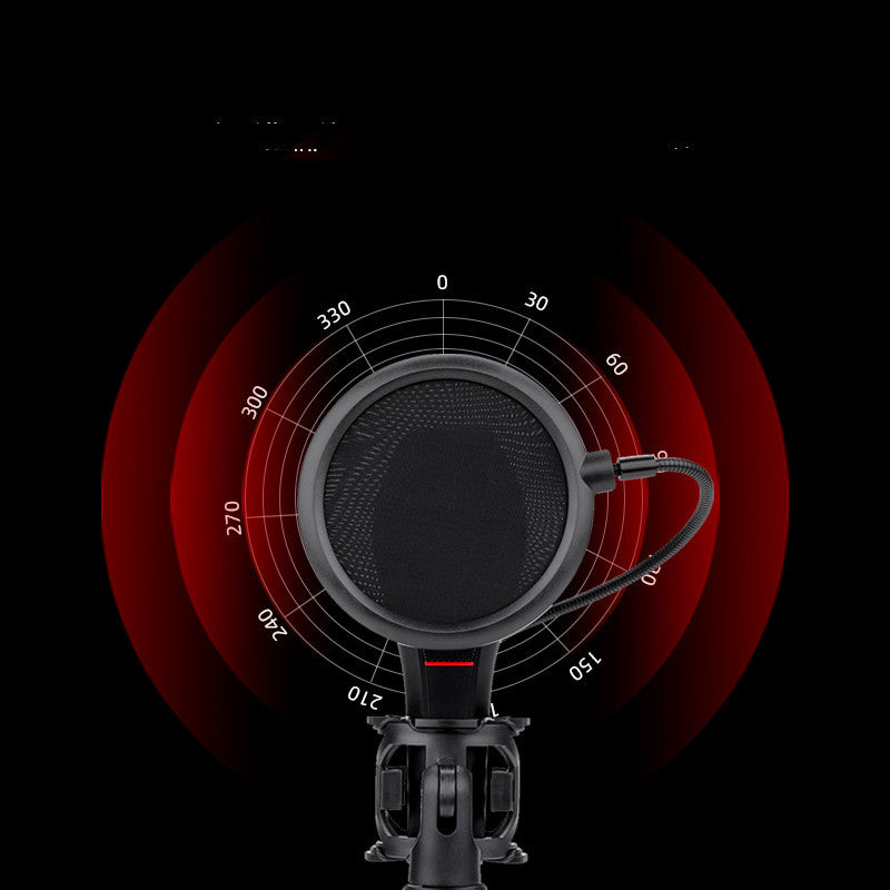 HKM-153619 Wireless Live Broadcast Microphone with Noise Reduction for Recording and Streaming