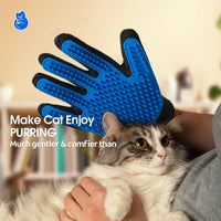 HKM-1536829 Pet Grooming Gloves with Soft Silicone Tips for Gentle Shedding and Bathing – Suitable for Dogs, Cats, and Horses