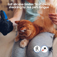 HKM-1536829 Pet Grooming Gloves with Soft Silicone Tips for Gentle Shedding and Bathing – Suitable for Dogs, Cats, and Horses