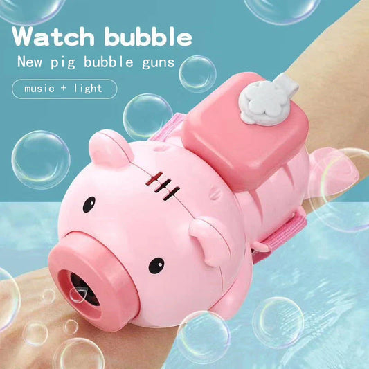 HKM-153683 Automatic Bubble Blower Toy with Music and Lights for Outdoor Fun - Perfect for Ages 2 to 4