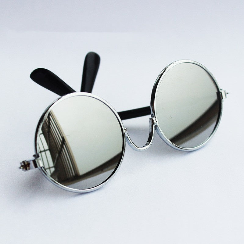 HKM-1536957 Reflective Small Pet Accessory Mirror with Anti-Slip Glasses Band - Colorful & Metal Design