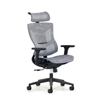 HKM-153875 Ergonomic High Back Mesh Office Chair with Footrest, Full Swivel Executive Design