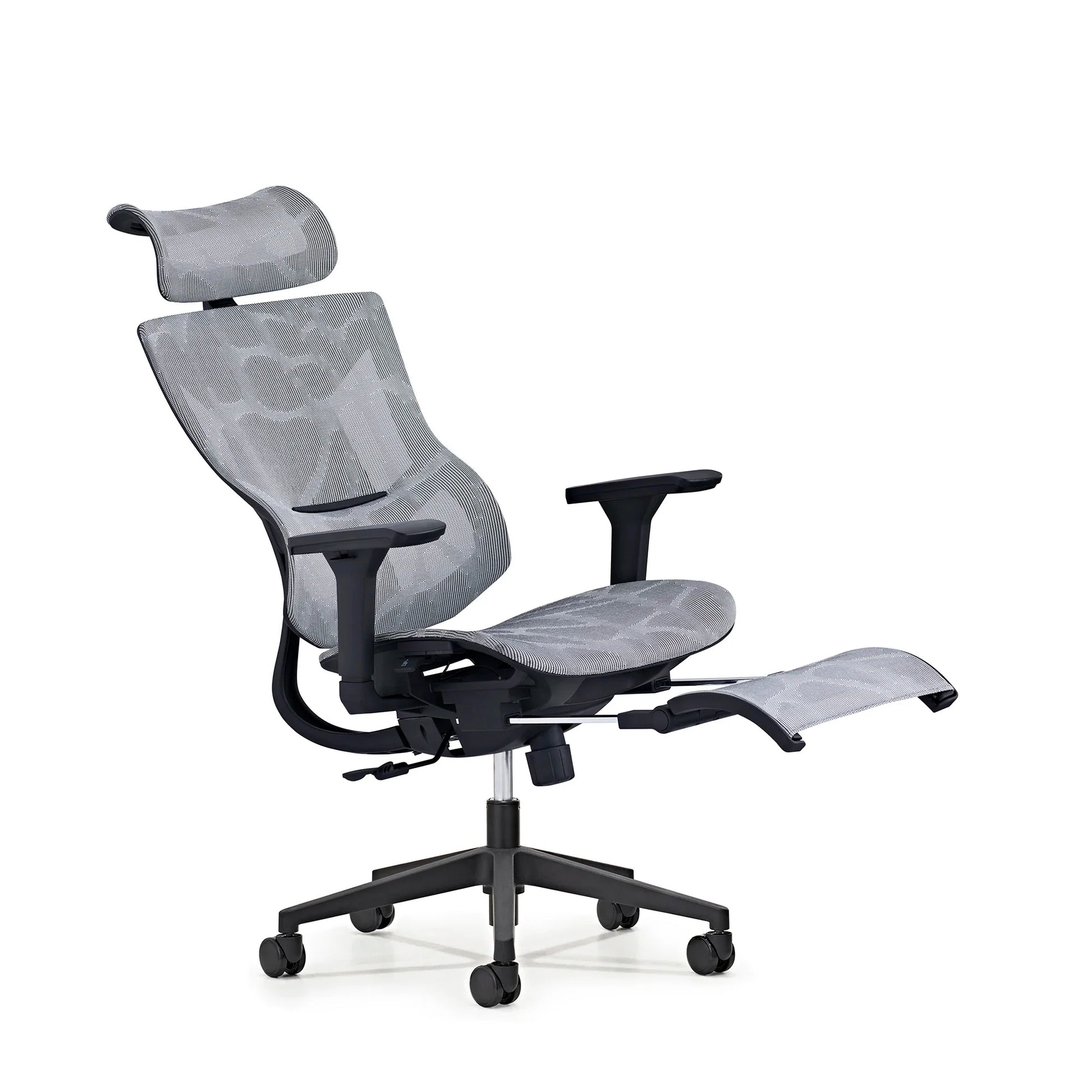 HKM-153875 Ergonomic High Back Mesh Office Chair with Footrest, Full Swivel Executive Design