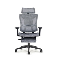HKM-153875 Ergonomic High Back Mesh Office Chair with Footrest, Full Swivel Executive Design