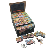 HKM-153875 Mini Wooden and Metal Brain Teaser Puzzle - 3D Educational Toy for Skill Development