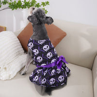 HKM-1539517 Colorful Skull Dog Cape for Halloween - Sizes S, M, L, XL