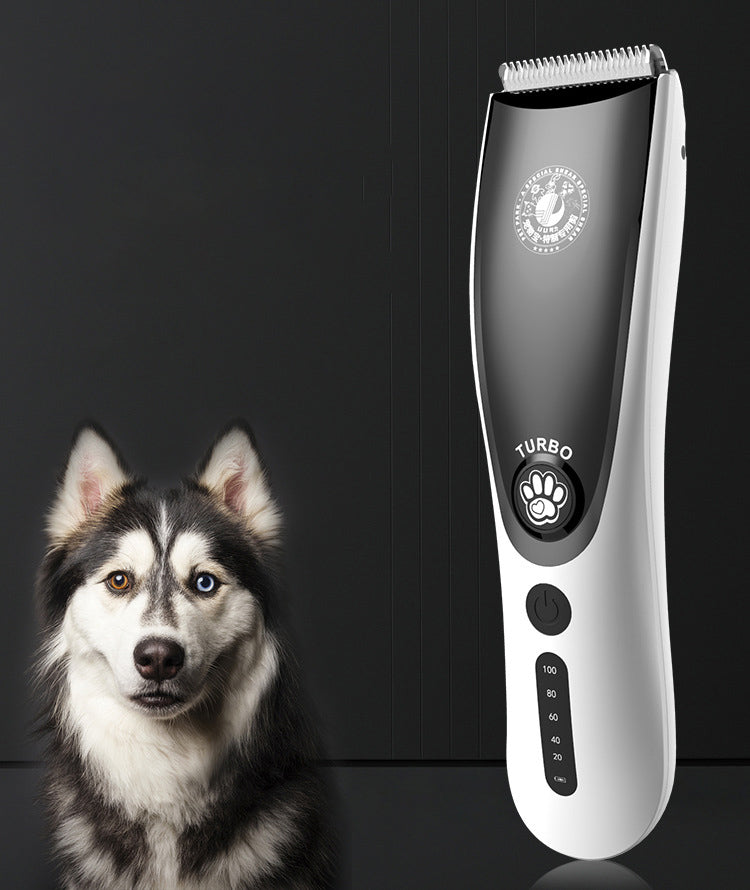 HKM-1540925 Black Metal Electric Pet Clipper with USB Charging