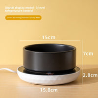 HKM-1541181 Ceramic Heated Cat Water Bowl - Constant Temperature with Multiple Capacity Options