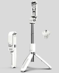 HKM-154131 Universal Tripod Selfie Stick with Bluetooth Remote for Mobile Phones (3.5-6.2 inches) - Adjustable Height (186-700 mm)