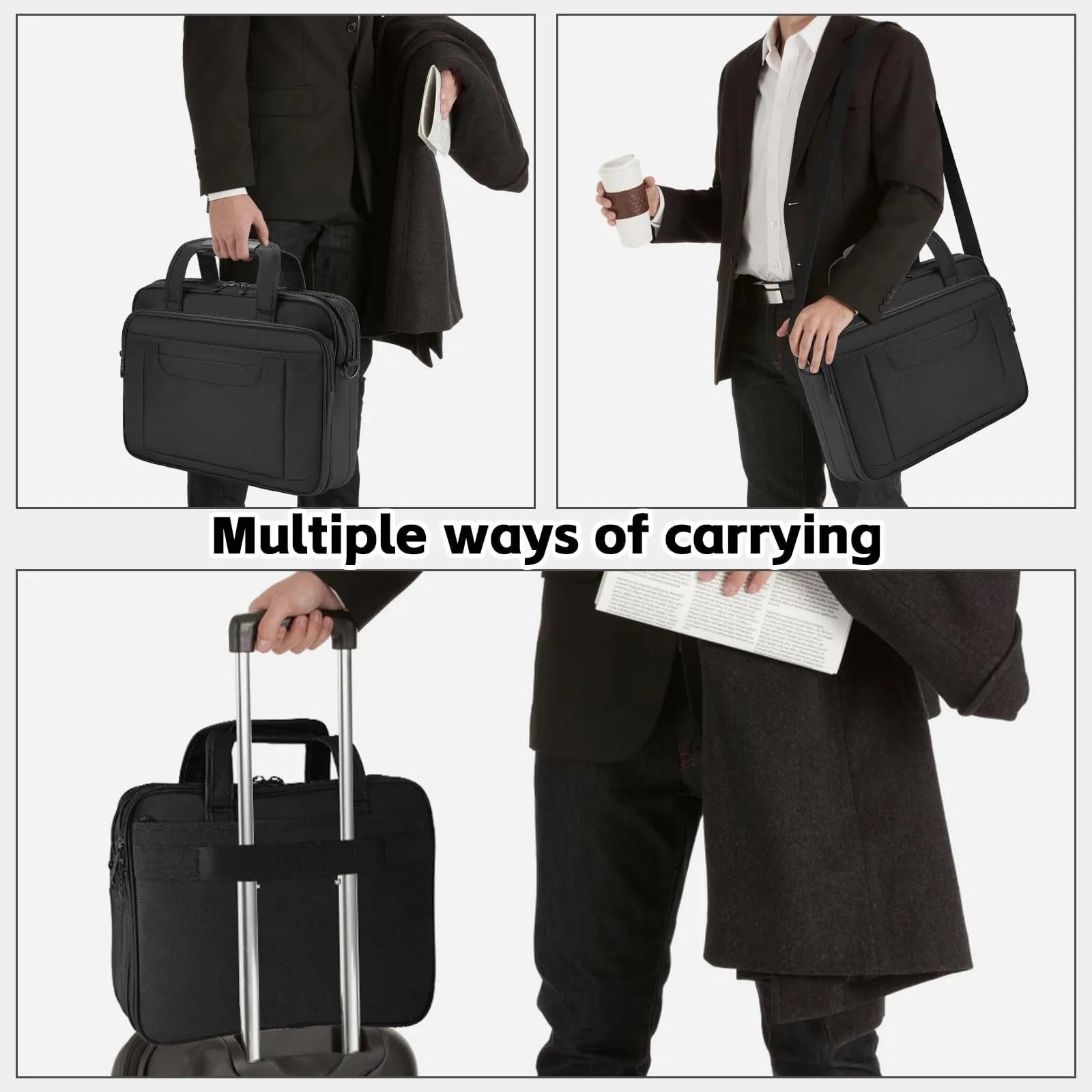 HKM-154131 Water-Repellent 17 Inch Laptop Bag for 16 Inch Computers