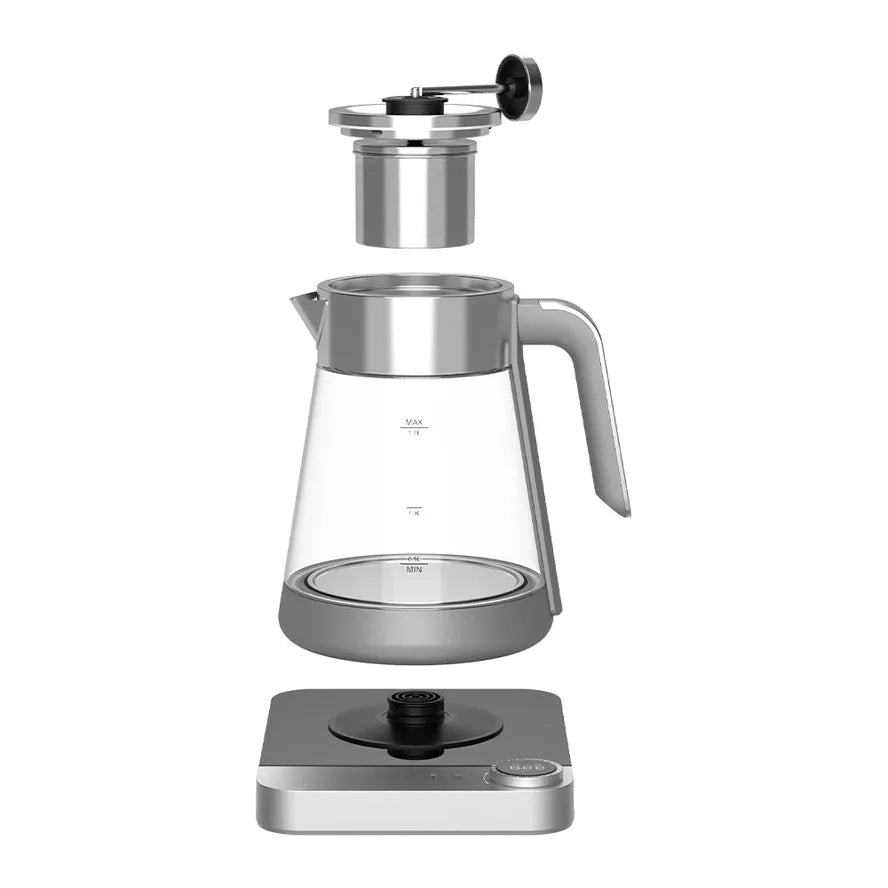 HKM-154195 Digital Glass Kettle Tea Maker - 1.6L Electric Portable Travel Kettle with Automatic Shut-Off