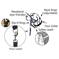 HKM-1542589 Adjustable Anti-Bite Nylon Dog Muzzle with Traction Suit Design, Available in Multiple Sizes