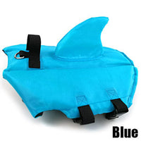 HKM-1542717 Shark Fin Life Jacket for Pets – Durable Cloth Swimsuit in Blue, Orange, Green, Multiple Sizes Available