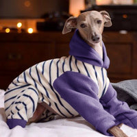 HKM-1543485 Fleece Stripe Winter Coat for Dogs - Multiple Sizes Available