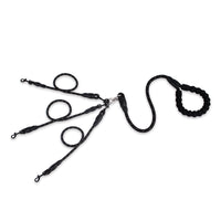 HKM-154387 Wear-Resistant Nylon Dog Leash for Golden Retrievers - Multi-Head Traction System