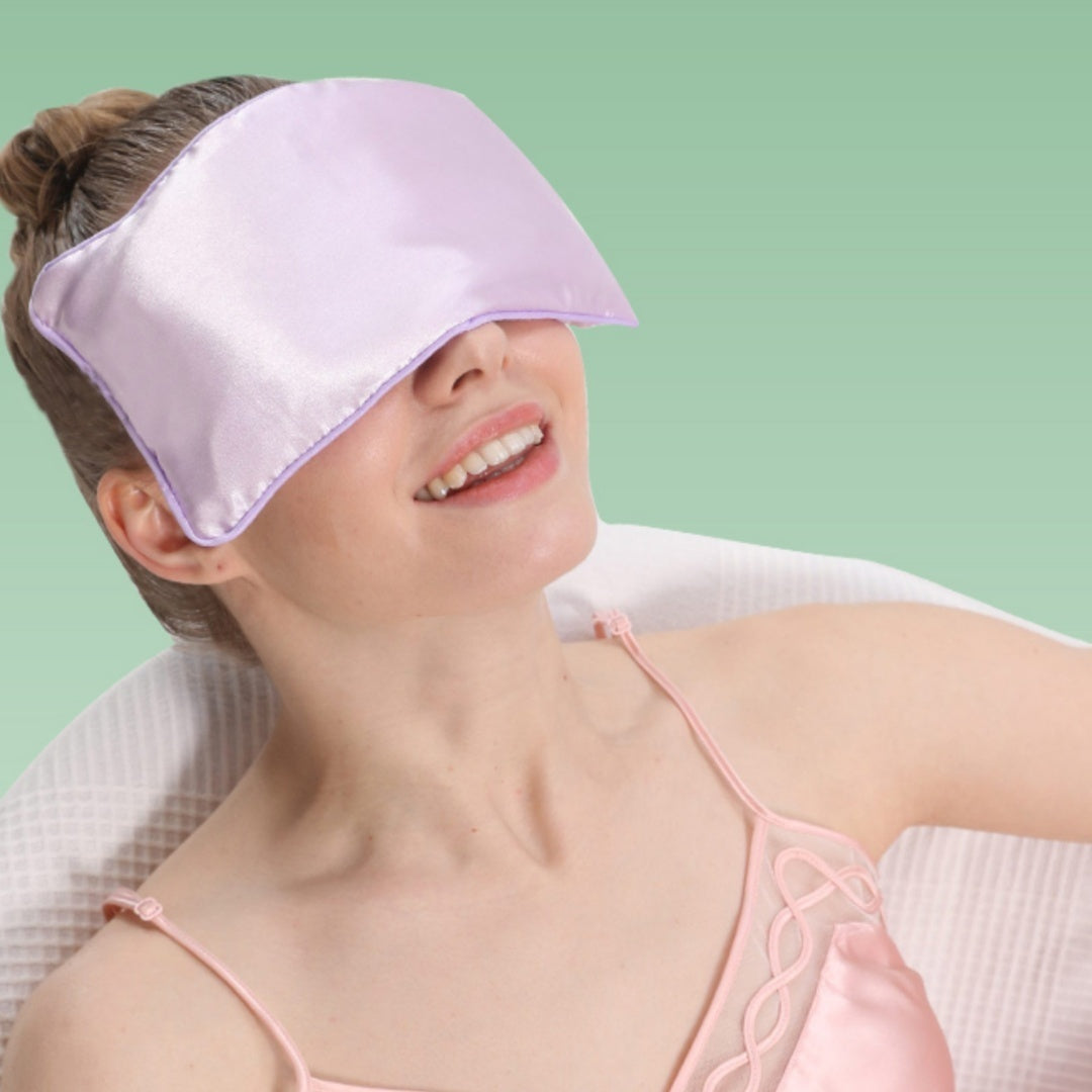 HKM-154579 Lavender and Cassia Seed Hot/Cold Compress Eye Mask - Stylish Designs for Soothing Relief