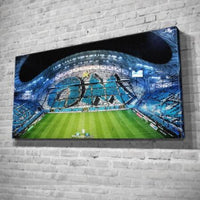 HKM-154579 Panorama Frame Marseilles Canvas Decorative Painting for Living Room