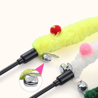 HKM-1545917 Colorful Plush Cat Teaser Wand - Ice Cream, Ocean World & Forest Designs