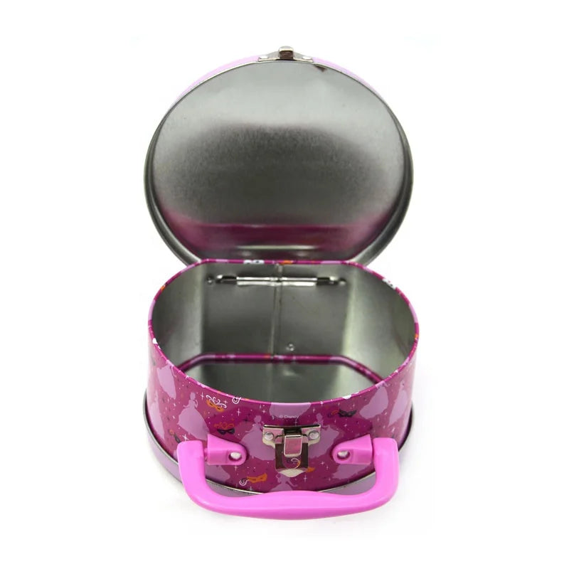 HKM-154707 Custom Portable Full-Color Tin Box with Handle for Children's Toys, Candy, Chocolate, and Food Storage