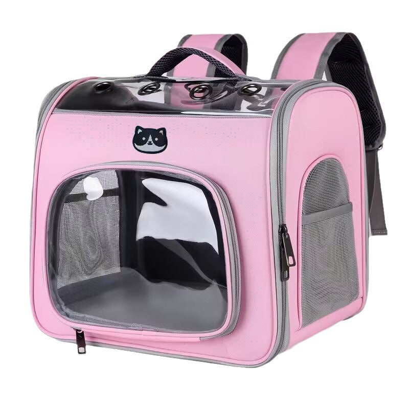 HKM-1547325 Spacious Breathable Portable Pet Bag - Solid Color Options Available
