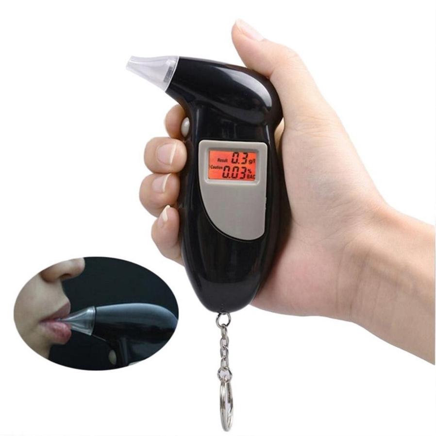 HKM-154771 Digital Breath Alcohol Tester with LCD Display and Keychain Feature