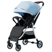 HKM-154771 Lightweight Foldable Baby Stroller with Iron Frame and Adjustable Canopy
