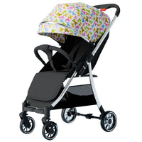 HKM-154771 Lightweight Foldable Baby Stroller with Iron Frame and Adjustable Canopy