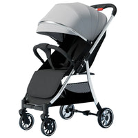 HKM-154771 Lightweight Foldable Baby Stroller with Iron Frame and Adjustable Canopy
