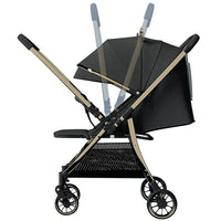 HKM-154771 Lightweight Foldable Baby Stroller with Iron Frame and Adjustable Canopy