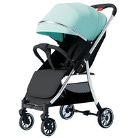 HKM-154771 Lightweight Foldable Baby Stroller with Iron Frame and Adjustable Canopy
