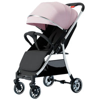HKM-154771 Lightweight Foldable Baby Stroller with Iron Frame and Adjustable Canopy
