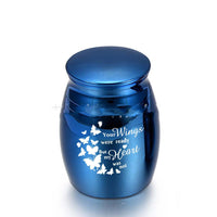 HKM-1548349 Handmade Metal Pet Sealed Urn for Cats and Dogs - Available in Various Colors