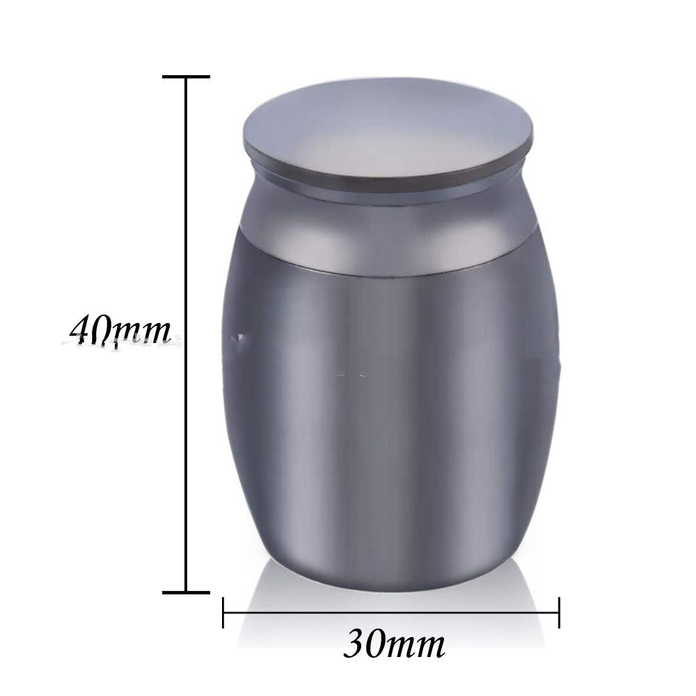 HKM-1548349 Handmade Metal Pet Sealed Urn for Cats and Dogs - Available in Various Colors