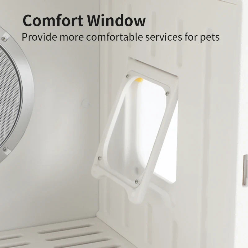 HKM-154835 Automatic Smart Pet Drying Box for Small Dogs and Cats - 360-Degree Temperature Control, Quiet Operation