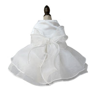 HKM-1549245 Elegant Wedding Dress Pet Gown for Parties - Available in White, Pink, and Green