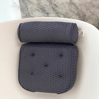 HKM-154963 Upgraded 4D Mesh Bathtub Pillow with 7 Suction Cups for Comfort and Relaxation