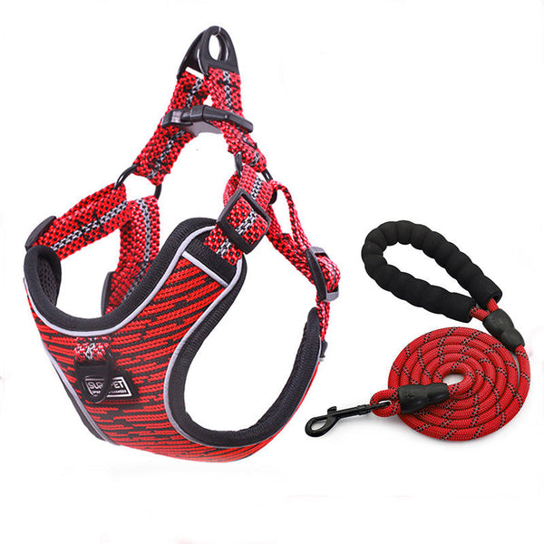 HKM-1550141 Reflective Safety Chest Strap Vest for Pets ¨C Adjustable and Durable Design
