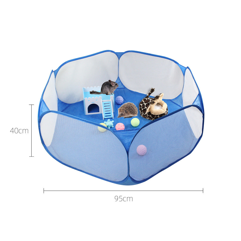 HKM-1550909 Folding Pet Fence for Dogs and Cats, Scratch-Resistant Fabric Kennel for Home Use
