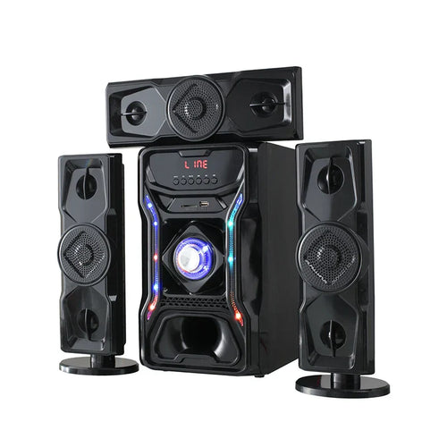 HKM-155091 3.1 Wireless Home Theatre System with Surround Sound and Bluetooth Connectivity