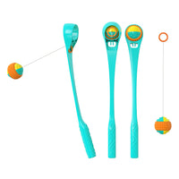 HKM-1551677 Outdoor Dog Toy Ball Thrower - Plastic, 173g, Blue/Sky Blue, Multifunctional