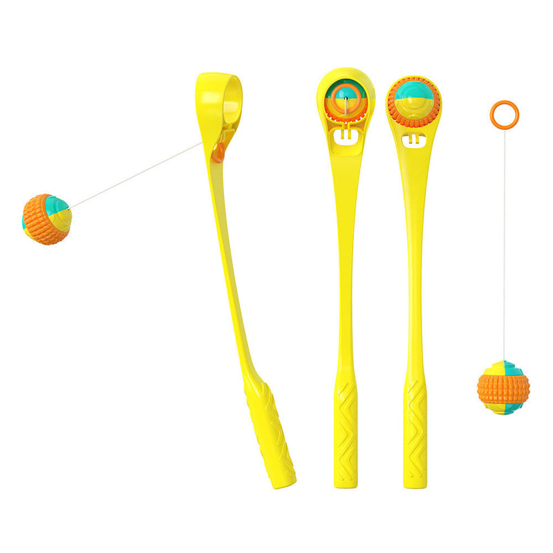 HKM-1551677 Outdoor Dog Toy Ball Thrower - Plastic, 173g, Blue/Sky Blue, Multifunctional