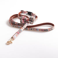 HKM-1552829 Padded Leather Bowknot Collar for Small Dogs and Cats - Blue, Pink, White - Sizes S/M/L