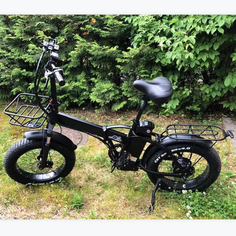 HKM-155283 750W Electric Bike with 15Ah Battery and 20-Inch Mountain Tires for Adults