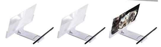 HKM-155283 Mobile Phone Stand with 3-5x Magnification - Durable ABS and Acrylic - Ideal Viewing Distance 1-2m