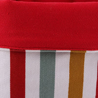 HKM-155475 Natural Cotton Fabric Foldable Bread Basket for Food Safe Storage