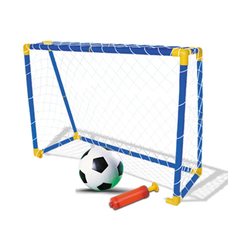 HKM-155539 Portable Mini Soccer Goal Set for Kids Ages 2-7, Outdoor Sports Toy with ABS Material